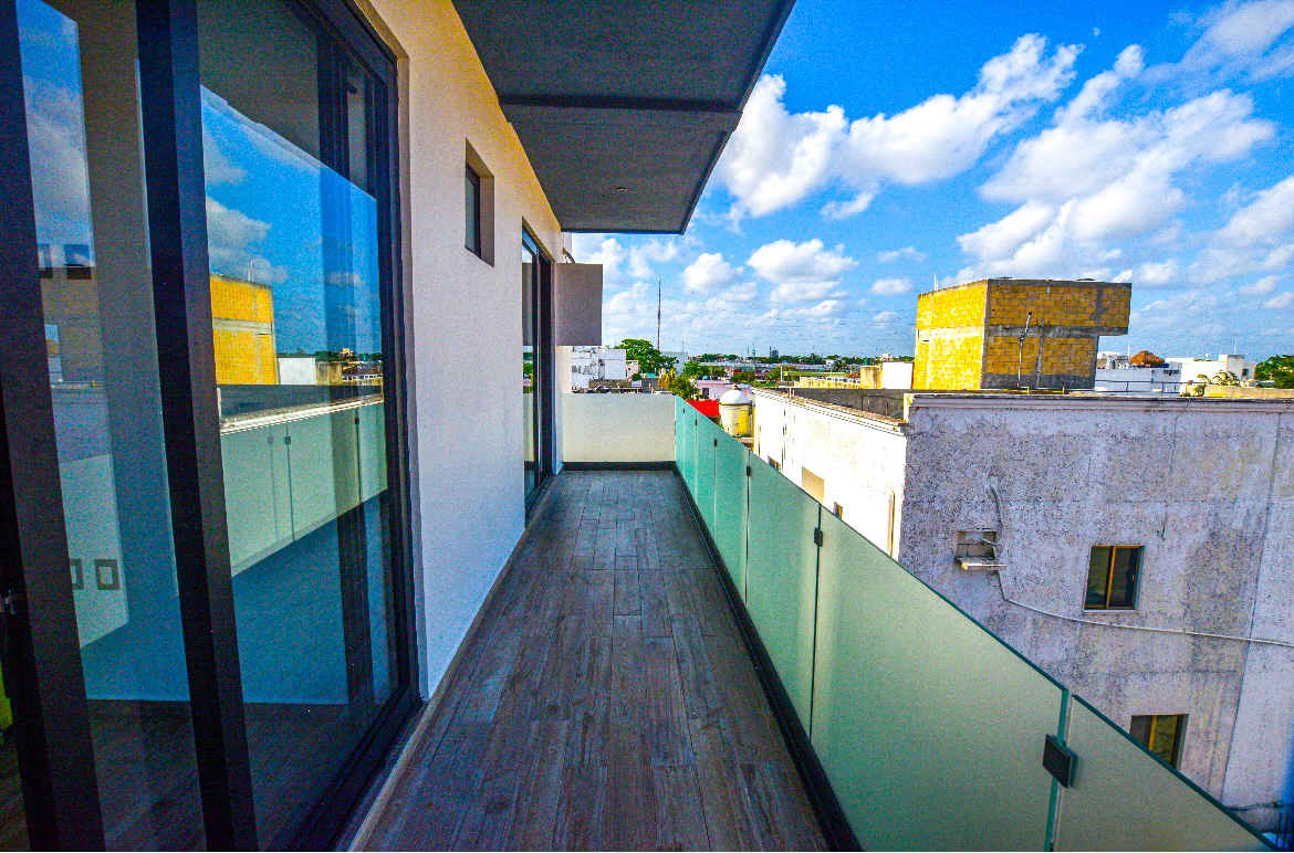 Huaya 18 Arena apartment balcony in Playa del Carmen