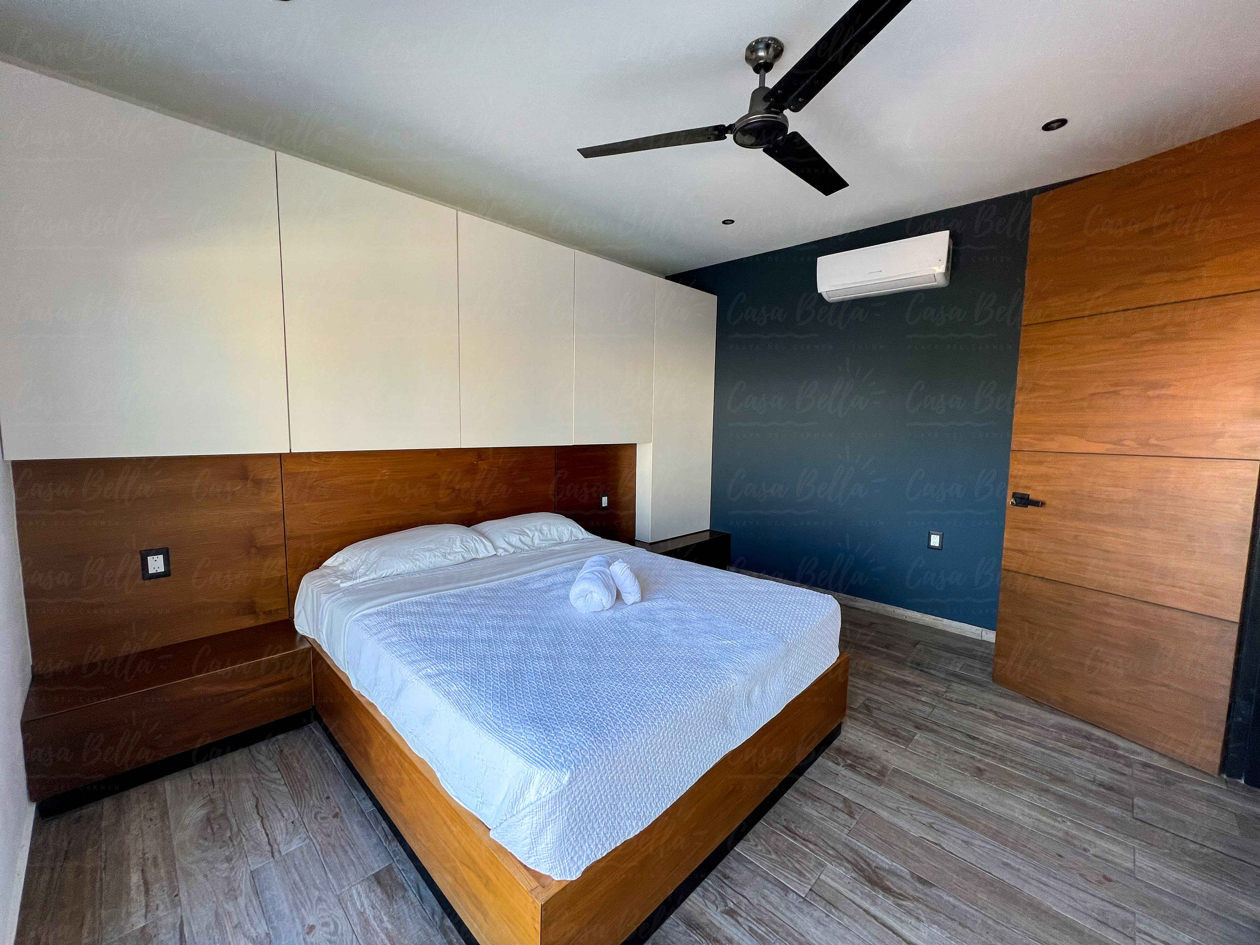Huaya 18 Arena apartment bedroom in Playa del Carmen